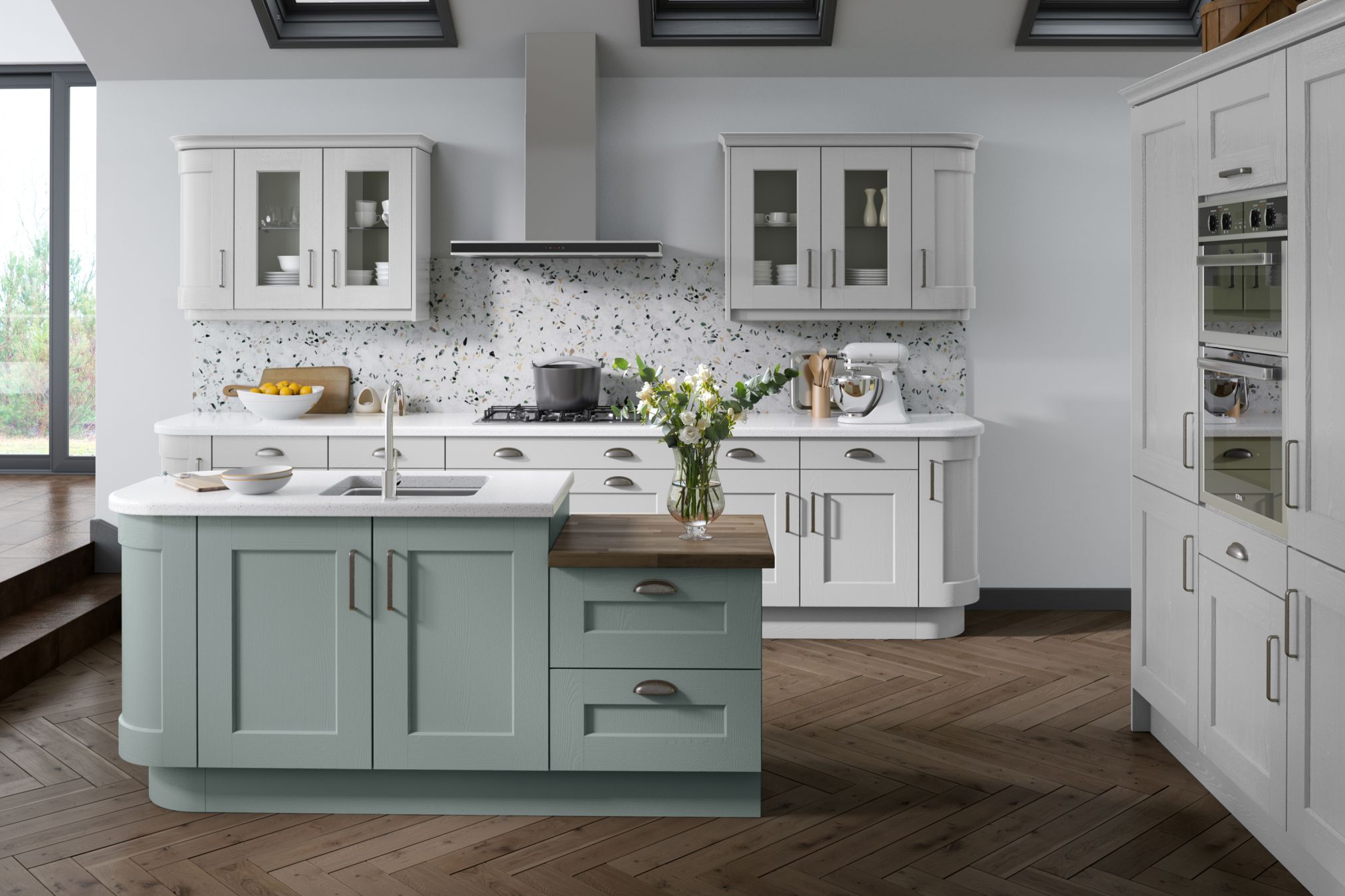 Painted Greenwich S2 Highland Grey Light Blue