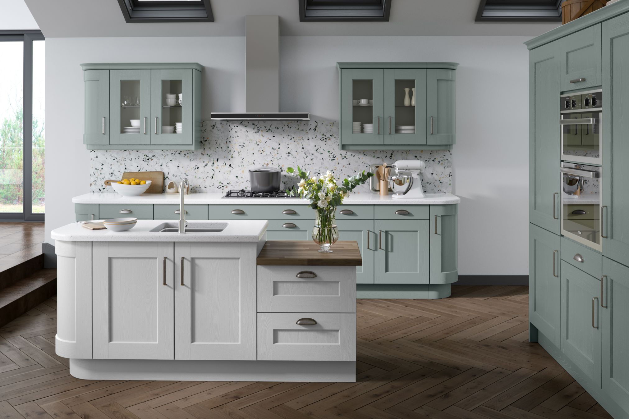 Painted Greenwich S2 Light Blue Highland Grey