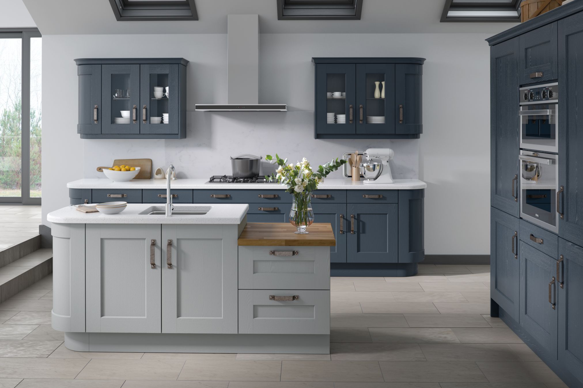 Painted Greenwich S2 Quay Blue Light Grey
