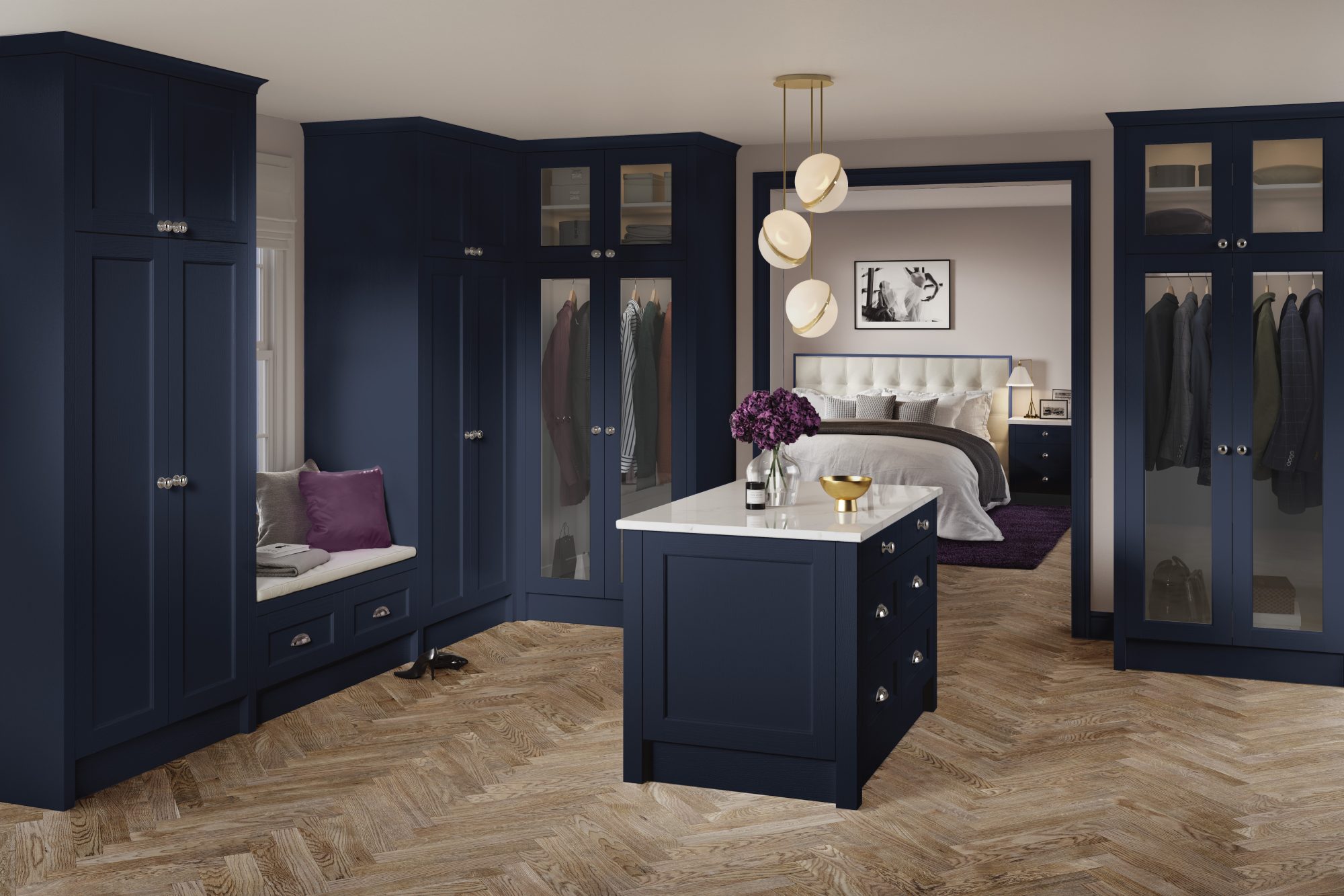 Bastille Bedroom Legno Indigo