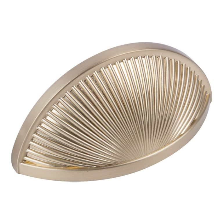 Crawford, Cup Pull Handle, Zinc Alloy, Golden Champagne