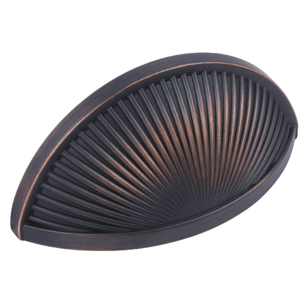 Crawford, Cup Pull Handle, Zinc Alloy, Oil Rubbed Bronze