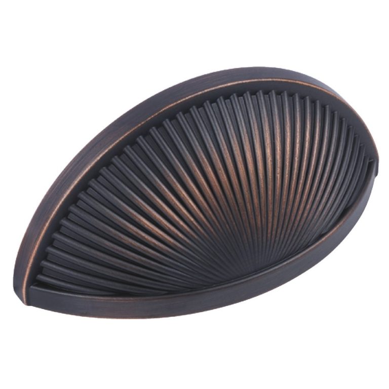 Crawford, Cup Pull Handle, Zinc Alloy, Oil Rubbed Bronze