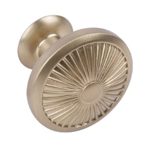 Crawford, Knob, Zinc Alloy, Golden Champagne