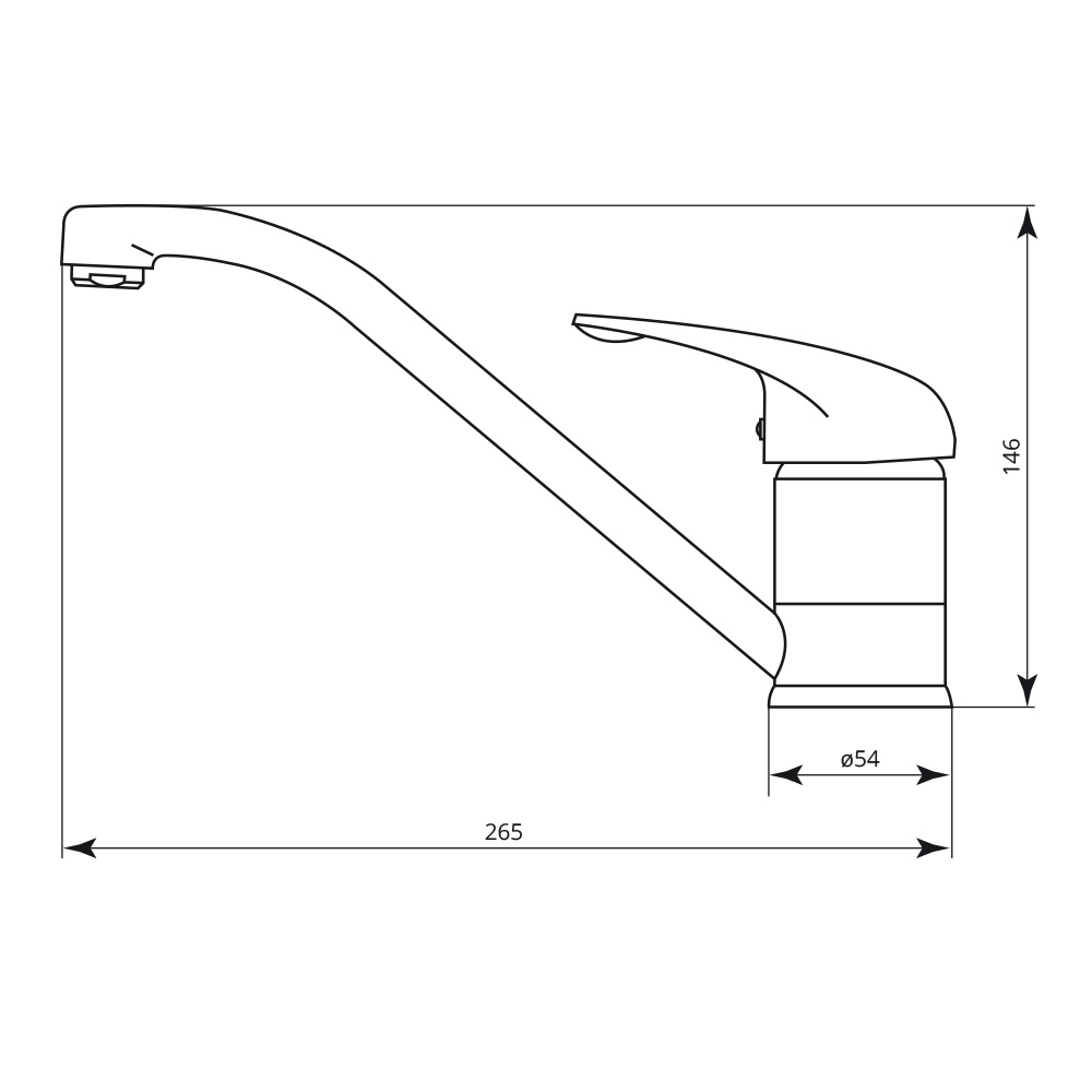 Comet Dimensions Hs205w Dims